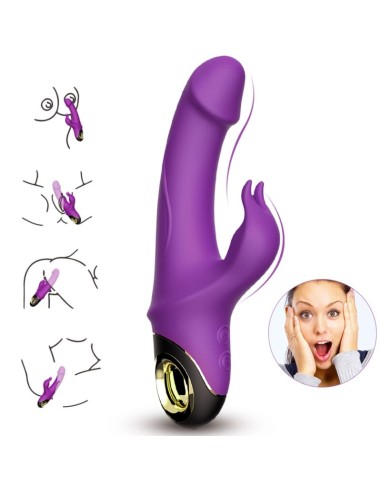 ARMONY METEROR DILDO VIBRADOR RABBIT ROTADOR VIOLETA