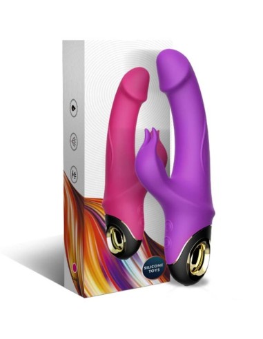 ARMONY METEROR DILDO VIBRADOR RABBIT ROTADOR VIOLETA