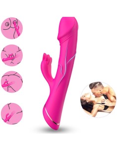 ARMONY DILDO VIBRADOR RABBIT SILICONA FUCSIA 2