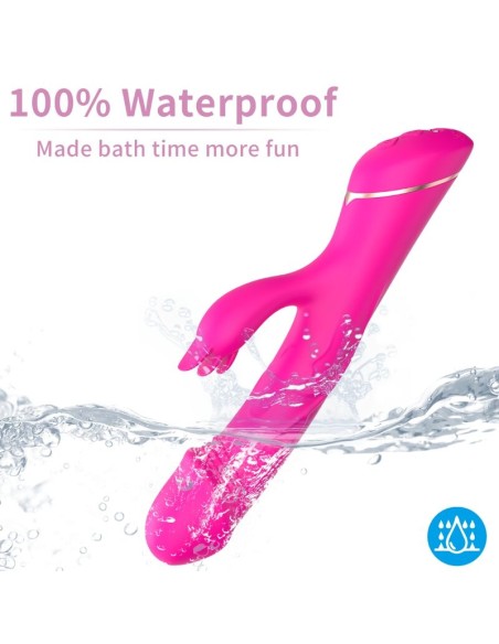 ARMONY DILDO VIBRADOR RABBIT SILICONA FUCSIA