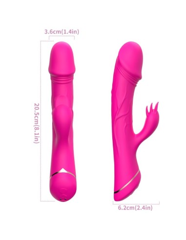 ARMONY DILDO VIBRADOR RABBIT SILICONA FUCSIA