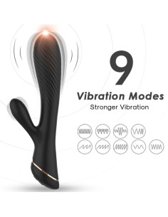 ARMONY VIBRADOR RABBIT SILICONA NEGRO