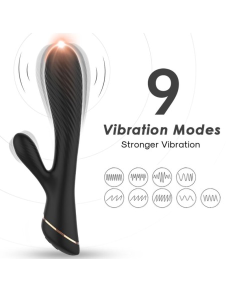 ARMONY VIBRADOR RABBIT SILICONA NEGRO