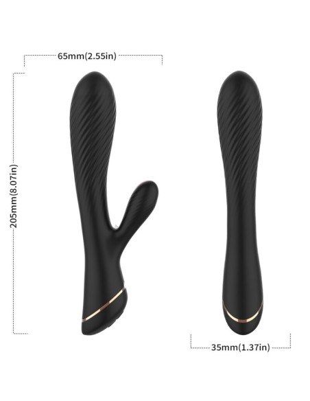 ARMONY VIBRADOR RABBIT SILICONA NEGRO