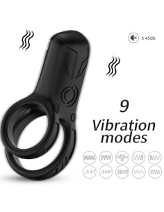 ARMONY DOBLE ANILLO VIBRADOR NEGRO
