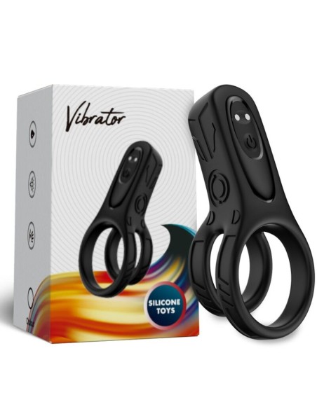 ARMONY DOBLE ANILLO VIBRADOR NEGRO