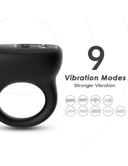 ARMONY ANILLO VIBRADOR NEGRO