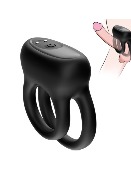 ARMONY DOBLE ANILLO VIBRADOR NEGRO