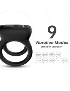 ARMONY DOBLE ANILLO VIBRADOR NEGRO 2
