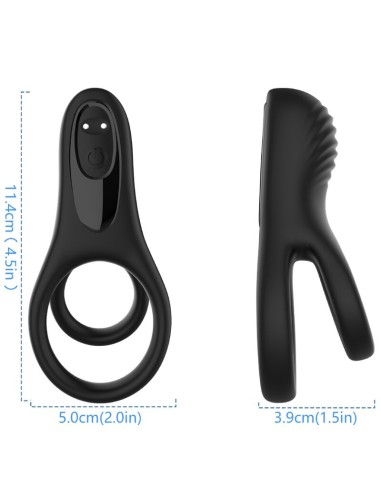 ARMONY DOBLE ANILLO VIBRADOR NEGRO