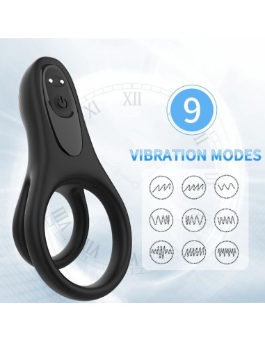 ARMONY DOBLE ANILLO VIBRADOR NEGRO