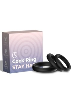ARMONY TRIPLE ANILLO SILICONA NEGRO