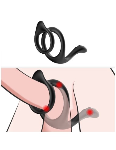 ARMONY TAIL ANILLO DOBLE ANAL NEGRO