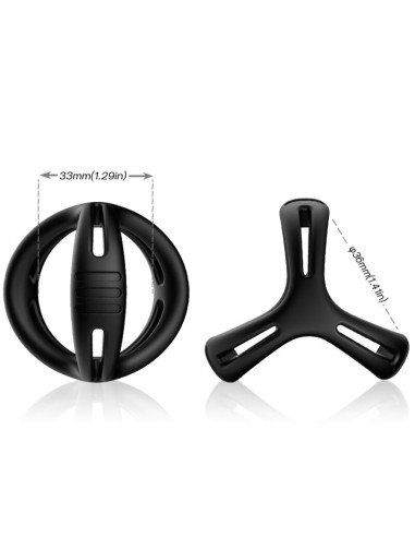 ARMONY X RING ANILLO MULTIPOSICION NEGRO