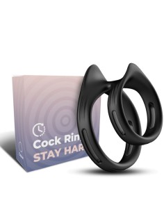 ARMONY DUALRING ANILLO DOBLE ELSTICO NEGRO