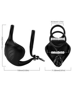 ARMONY MANTA ANILLO VIBRADOR TESTICULOS NEGRO 2