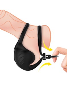 ARMONY MANTA ANILLO VIBRADOR TESTICULOS CONTROL REMOTO NEGRO 2