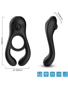 ARMONY VEYRON ANILLO VIBRADOR DOBLE PINZA NEGRO