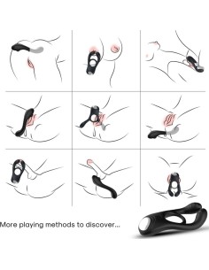 ARMONY VEYRON ANILLO VIBRADOR DOBLE PINZA NEGRO 2