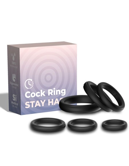 ARMONY LOCK ANILLOS SILICONA NEGRO
