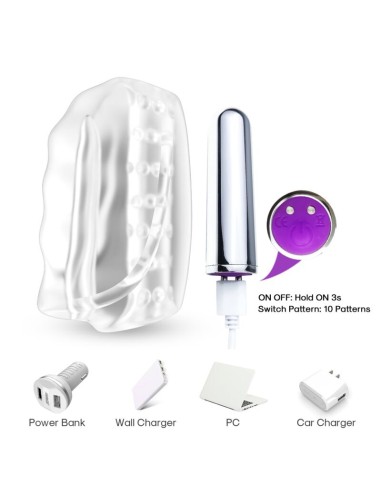 ARMONY MASTER MASTURBATOR VIBRADOR TRANSPARENTE