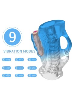 ARMONY MASTURBATOR DEDAL VIBRADOR AZUL DEGRADADO