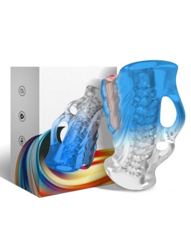ARMONY MASTURBATOR DEDAL VIBRADOR AZUL DEGRADADO