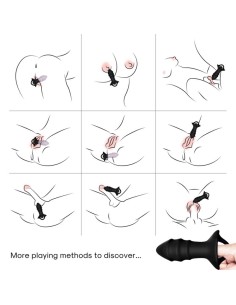 ARMONY KYLIN DEDAL VIBRADOR PLUG ANAL CONTROL REMOTO NEGRO 2