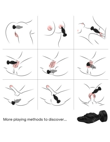 ARMONY VIBRADOR PLUG ANAL CONTROL REMOTO NEGRO