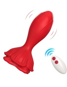 ARMONY ROSA VIBRADOR PLUG ANAL PEQUENO CONTROL REMOTO ROJO