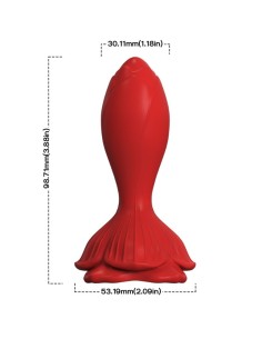 ARMONY ROSA VIBRADOR PLUG ANAL PEQUENO CONTROL REMOTO ROJO 2
