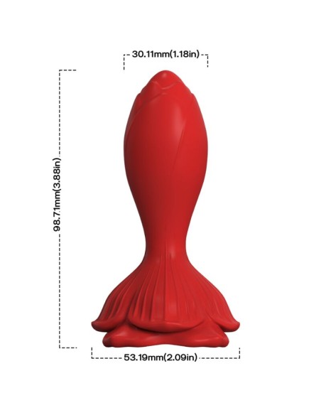 ARMONY ROSA VIBRADOR PLUG ANAL PEQUENO CONTROL REMOTO ROJO