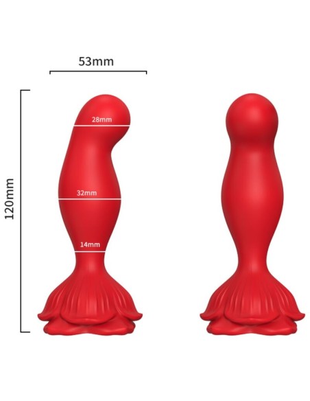 ARMONY ROSA VIBRADOR PLUG ANAL CONTROL REMOTO ROJO
