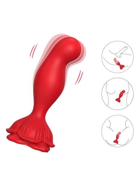 ARMONY ROSA VIBRADOR PLUG ANAL CONTROL REMOTO ROJO
