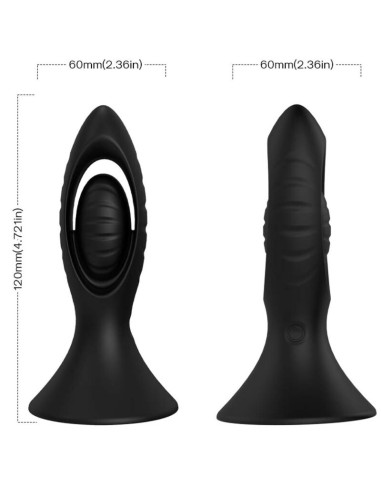 ARMONY VIBRADOR PLUG ANAL SILICONA NEGRO