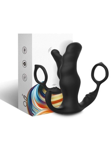 ARMONY KNIGHT VIBRADOR ANAL PROSTATA ANILLO CONTROL REMOTO NEGRO