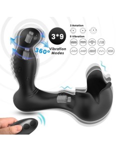 ARMONY SURROUND VIBRADOR ANAL ESTIMULADOR TESTICULOS CONTROL REMOTO NEGRO