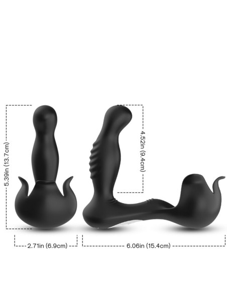 ARMONY SURROUND VIBRADOR ANAL ESTIMULADOR TESTICULOS CONTROL REMOTO NEGRO