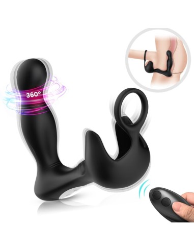 ARMONY SURROUND VIBRADOR ANAL ESTIMULADOR TESTICULOS ANILLO CONTROL REMOTO NEGRO