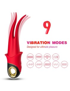 ARMONY SHADOW VIBRADOR PINZA ROJO