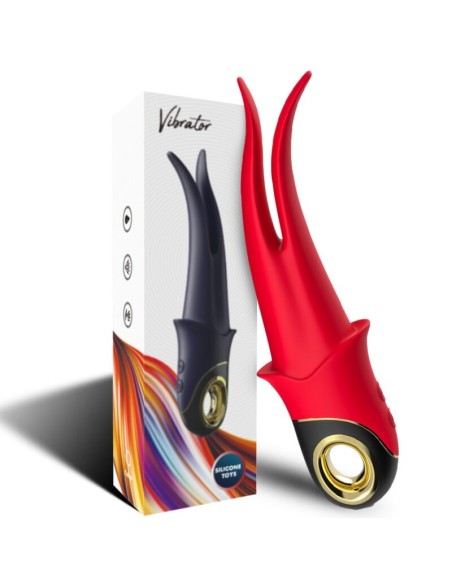 ARMONY SHADOW VIBRADOR PINZA ROJO