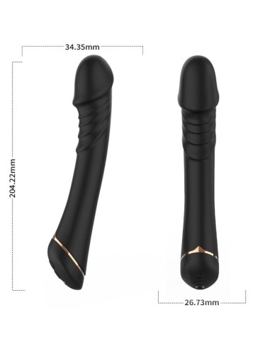 ARMONY DILDO VIBRADOR SILICONA NEGRO