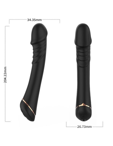 ARMONY DILDO VIBRADOR SILICONA NEGRO