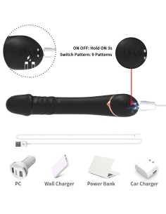 ARMONY DILDO VIBRADOR SILICONA NEGRO 2