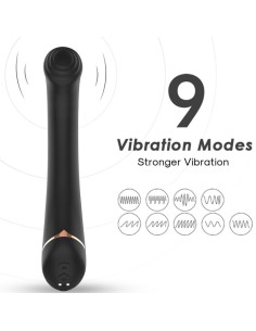 ARMONY VIBRADOR CABEZA PLANA SILICONA NEGRO