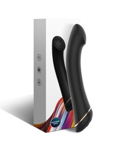 ARMONY VIBRADOR CABEZA PLANA SILICONA NEGRO