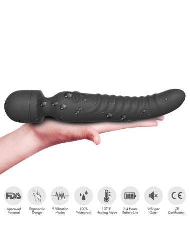 ARMONY MISSION MASAJEADOR VIBRADOR EFECTO CALOR NEGRO