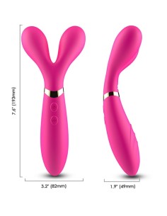 ARMONY Y WAND MASAJEADOR VIBRADOR CABEZA DOBLE FUCSIA