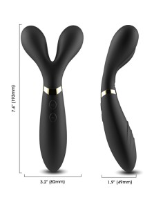 ARMONY Y WAND MASAJEADOR VIBRADOR CABEZA DOBLE NEGRO