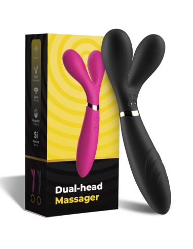 ARMONY Y WAND MASAJEADOR VIBRADOR CABEZA DOBLE NEGRO